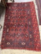 A Tekke Turkoman red ground rug, 158 x 102cm