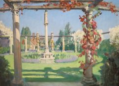 § Frank Owen Salisbury (1874-1962)The Garden, Summerchase, The Circle of Senely, September 1940oil