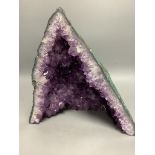 A large amethyst quartz geode