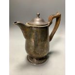 A George III silver biggin pot, William Bateman, London, 1819,height 20cm, gross 18.5oz.