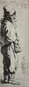 Rembrandt Van Rijn (1606-1669)A Peasant Replying: "Dats niet"etching,Hind 115; Bartsch 17811.2 x 4.