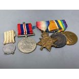 A WWI trio of medals to 304941. R. Brooks, STO. 1. R.N. and an unrelated WW2 medal