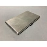 A George VI engine turned silver rectangular cigarette case, Roberts & Dore, Birmingham, 1939,14.