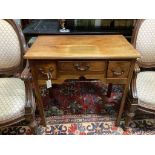 A George III mahogany lowboy, width 78cm, depth 47cm, height 74cm