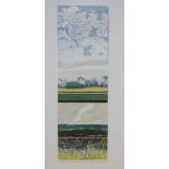 Brenda Harthill, etching, 'Summer Variatons 4', signed, 41/200, 72 x 48cm