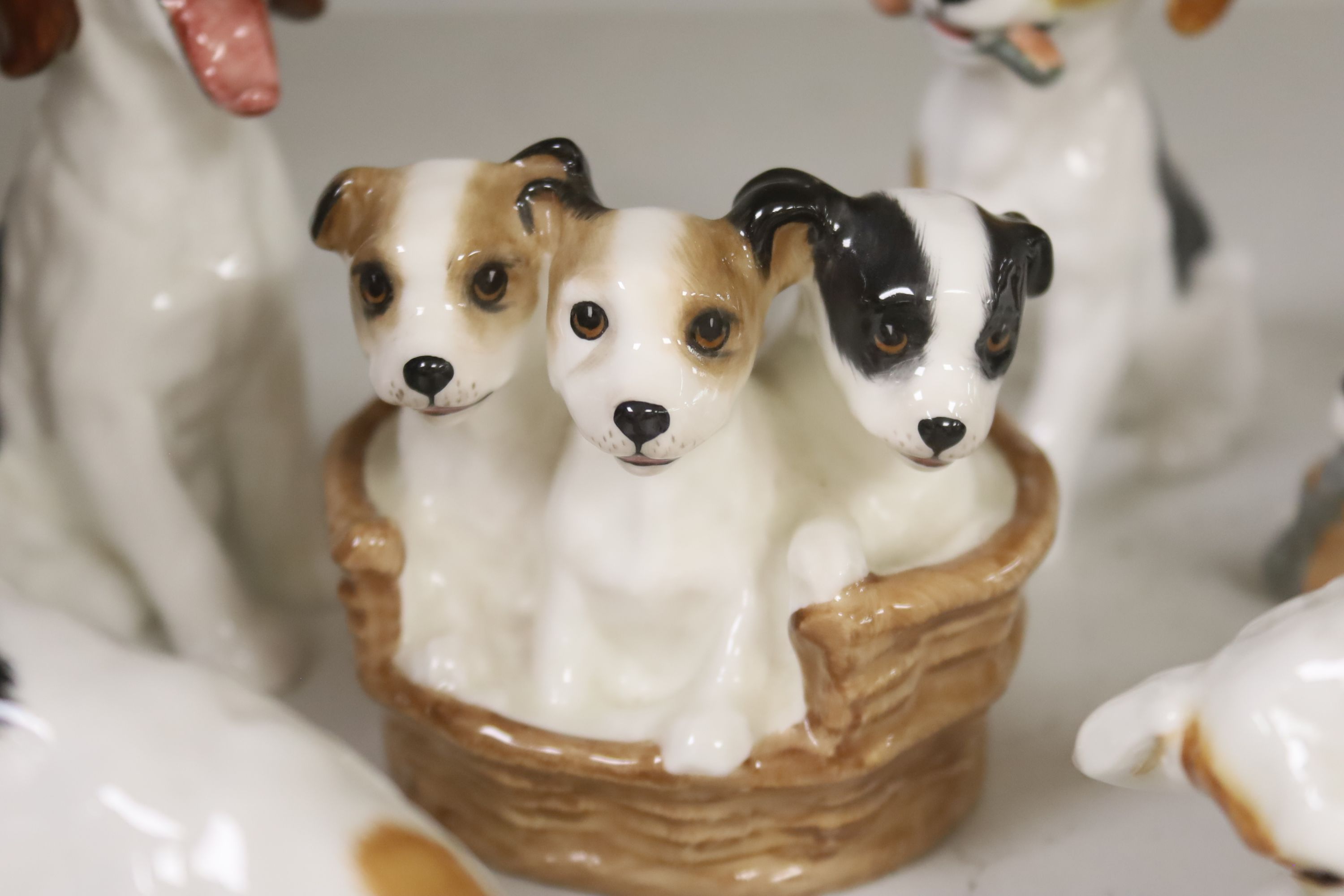 Seven Royal Doulton models of terrier puppies - Image 4 of 6