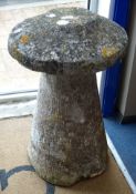 A staddle stone, height 75cm