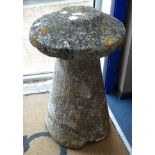 A staddle stone, height 75cm