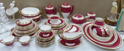 A Wedgwood 'Whitehall' pattern bone china dinner and coffee service