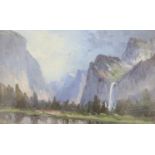 Arthur W. Best (American, 1859-1935), oil on canvas, 'Yossemite Valley, San Francisco', inscribed