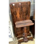 A Victorian rosewood centre table (no fixing bolts), width 122cm, depth 58cm, height 68cm