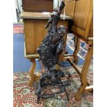 A large rosewood carving, height 110cm Dan report