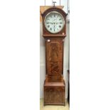 A Scottish mahogany eight day longcase clock marked Barclay Montrose, height 210cm