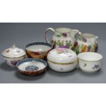 Two Wedgwood jugs, a Meissen box and cover, Royal Copenhagen sucrier, an Imari bowl and Cover etc.