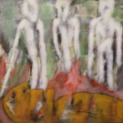 Muriel Ferstenberg (b.1966), oil on canvas, Untitled, 80 x 80cm
