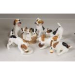 Seven Royal Doulton models of terrier puppies