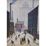 Lawrence Stephen Lowry, limited edition gouttelette, 'Industrial scene', one of 75 with COA from