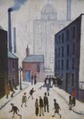 Lawrence Stephen Lowry, limited edition gouttelette, 'Industrial scene', one of 75 with COA from