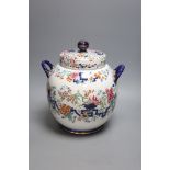 A large Minton stone china pot pourri jar and cover, height 33cm