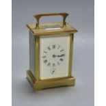 A French carriage clock, height 16cm