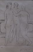 After Picasso, limited edition print, Freestanding nudes, signed in the plate, numbered in pencil