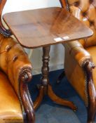 A 19th century mahogany tripod occasional table, 48 cm wide, 47 cm deep, 71 cm highProvenance - a