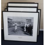 A collection of ten assorted photographs of Olympic athletes, approximately 45 x 57cm