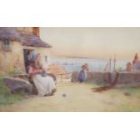 H. English (fl.1890-1920), watercolour, 'Departing Day', signed and dated 1902, 28 x 43cm