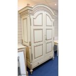 A cream and parcel gilt 'eclectic' wardrobe by And So To Bed, 140 cm wide, 227 cm high, 61 cm