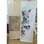 Two Chinese scroll pictures