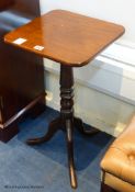 A 19th century mahogany tripod occasional table, base 36.5 cm wide, 63.5 cm highProvenance - a
