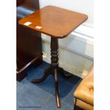 A 19th century mahogany tripod occasional table, base 36.5 cm wide, 63.5 cm highProvenance - a