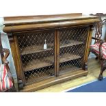 A late Regency mahogany chiffonier, width 122cm, depth 40cm, height 106cm