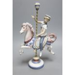 A Lladro figure, Boy on a Carousel Horse, height 39cmH 39cm