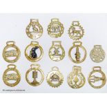 A collection of horse brasses
