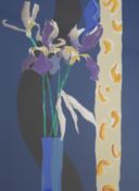 Donald Hamilton Fraser, artist's proof silkscreen, Irises, signed and dated '79 and inscribed AP,