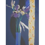 Donald Hamilton Fraser, artist's proof silkscreen, Irises, signed and dated '79 and inscribed AP,