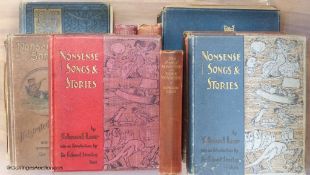 ° Nineteen Edward Lear Nonsense Songs/Alphabets in various editions