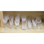 A quantity of Waterford crystal and other drinking glasses