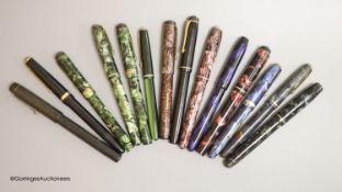 Fourteen Conway Stewart fountain pens