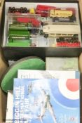 A collection of unboxed Corgi aviation models to include a large Lancaster in associated bespoke