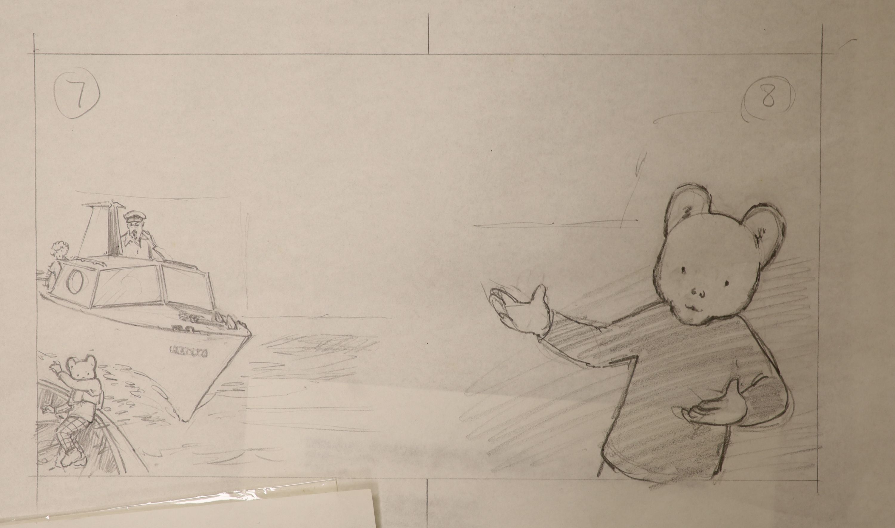 Jon Davies, three original pencil sketches for Rupert The Bear books, printed in 1986, overall 29 x - Image 3 of 4