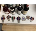 Seven various enamelled car badges