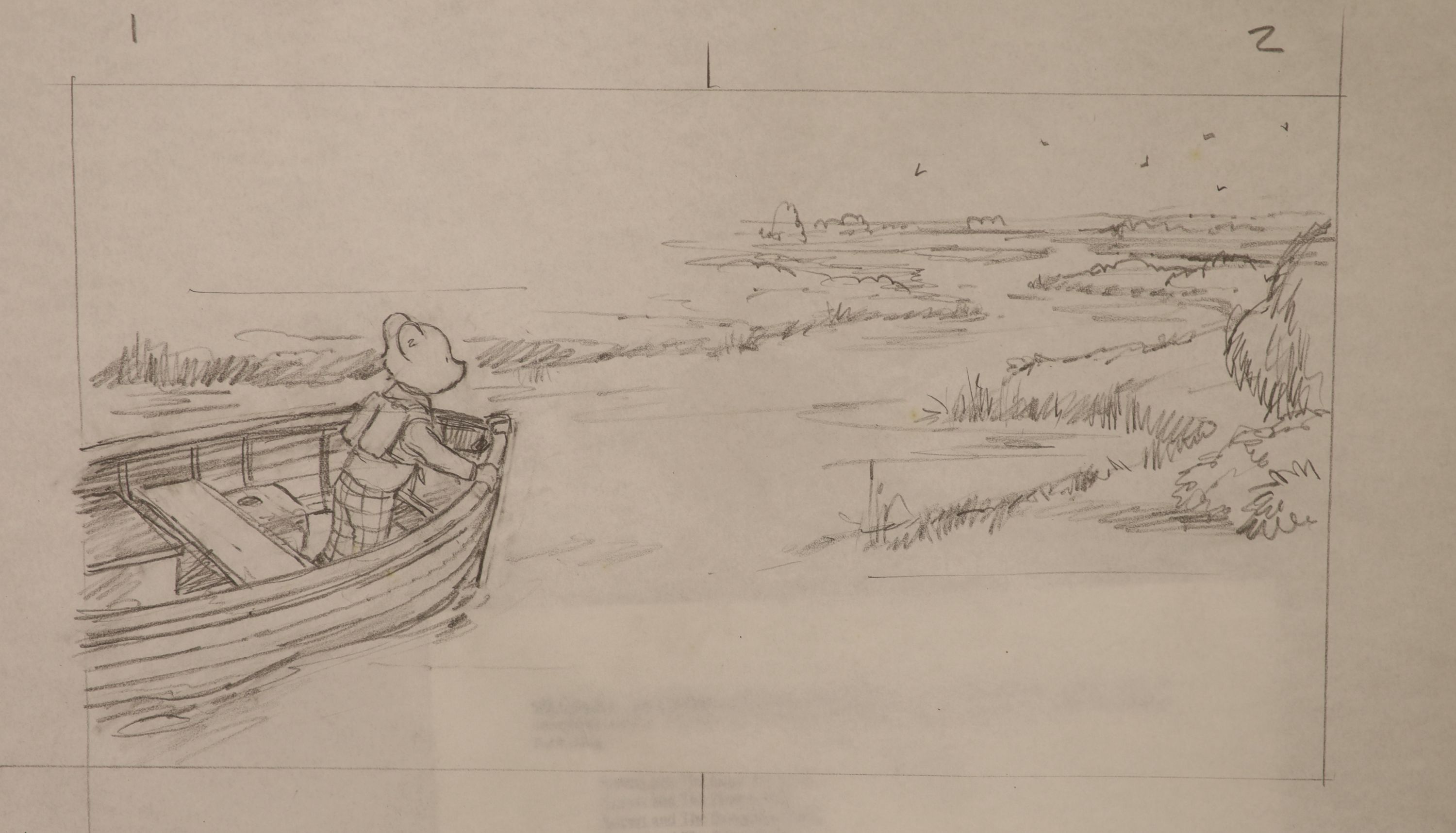 Jon Davies, three original pencil sketches for Rupert The Bear books, printed in 1986, overall 29 x - Image 4 of 4