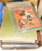 ° A collection of books, Maggs Bros catalogue and a Mickey Mouse book