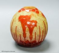 A Charder cameo glass vase