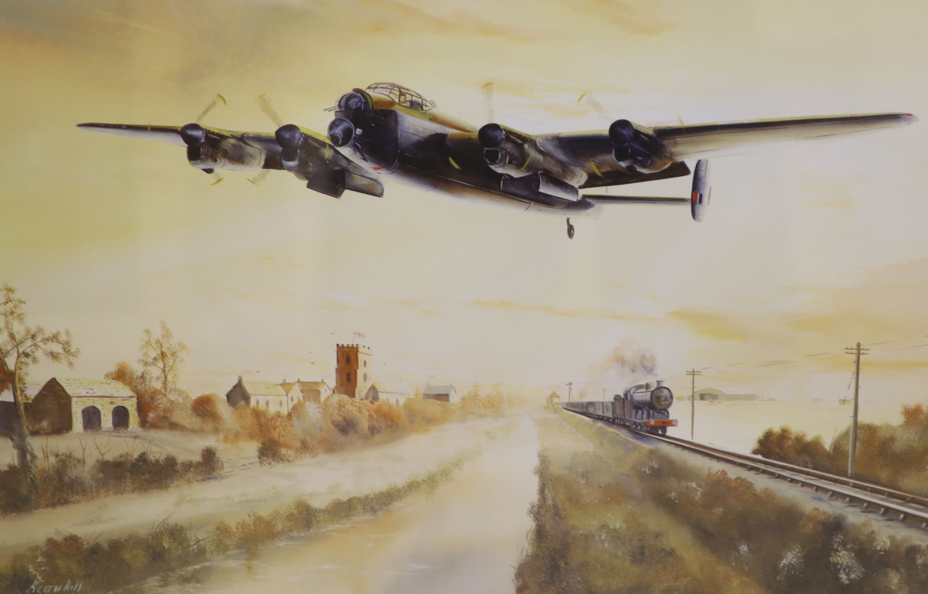 After Frank Wootton, limited edition coloured print, 'Battle Over London 1940', signed in pencil - Image 2 of 4