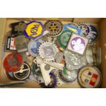 A large quantity of various Club Member car badges