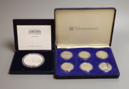A Westminster 5 oz. proof silver concorde commemorative coin, 2003 and A Westminster the Beatrix