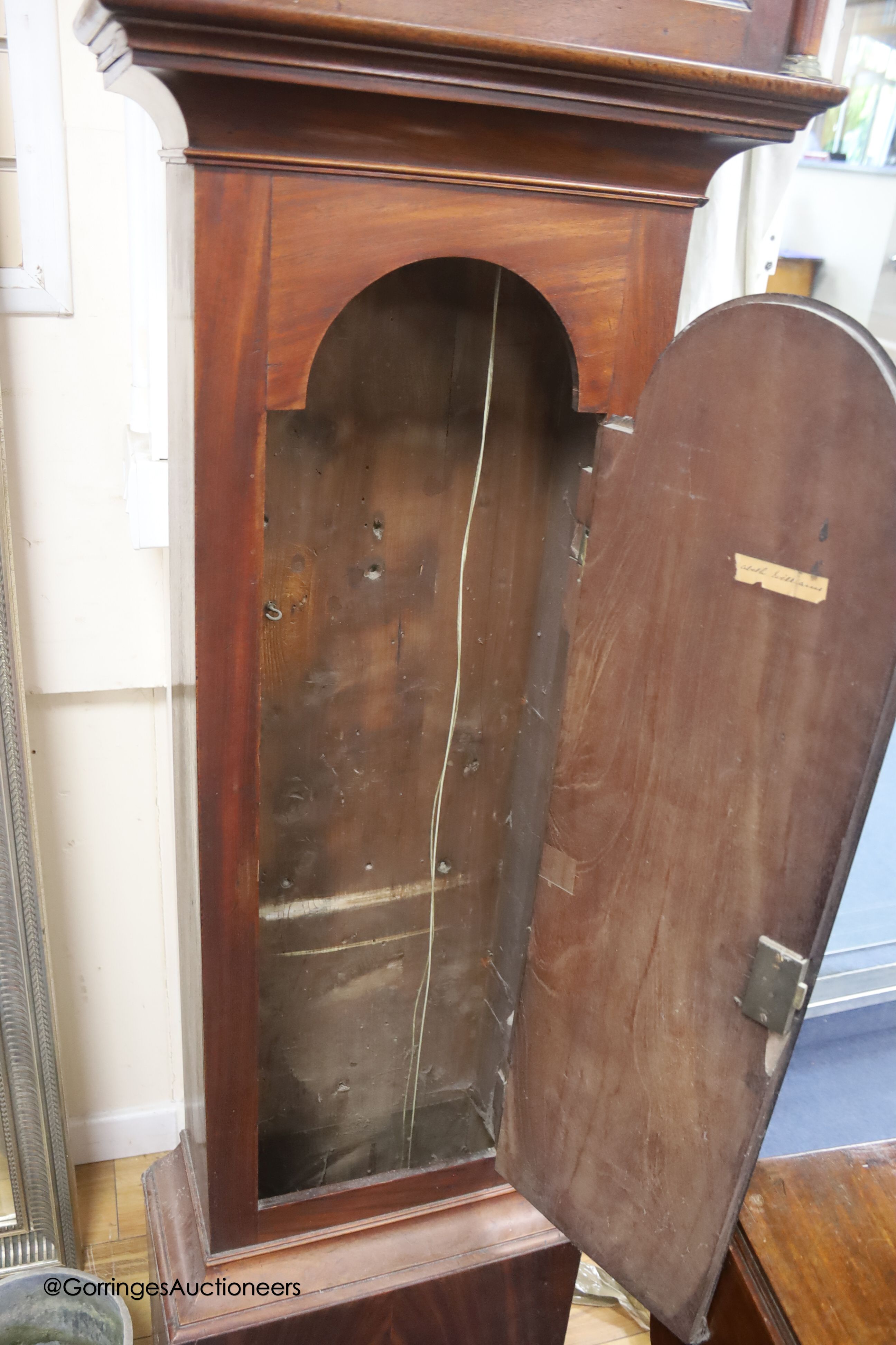 A George III mahogany eight day longcase clock, height 220cm - Image 3 of 3